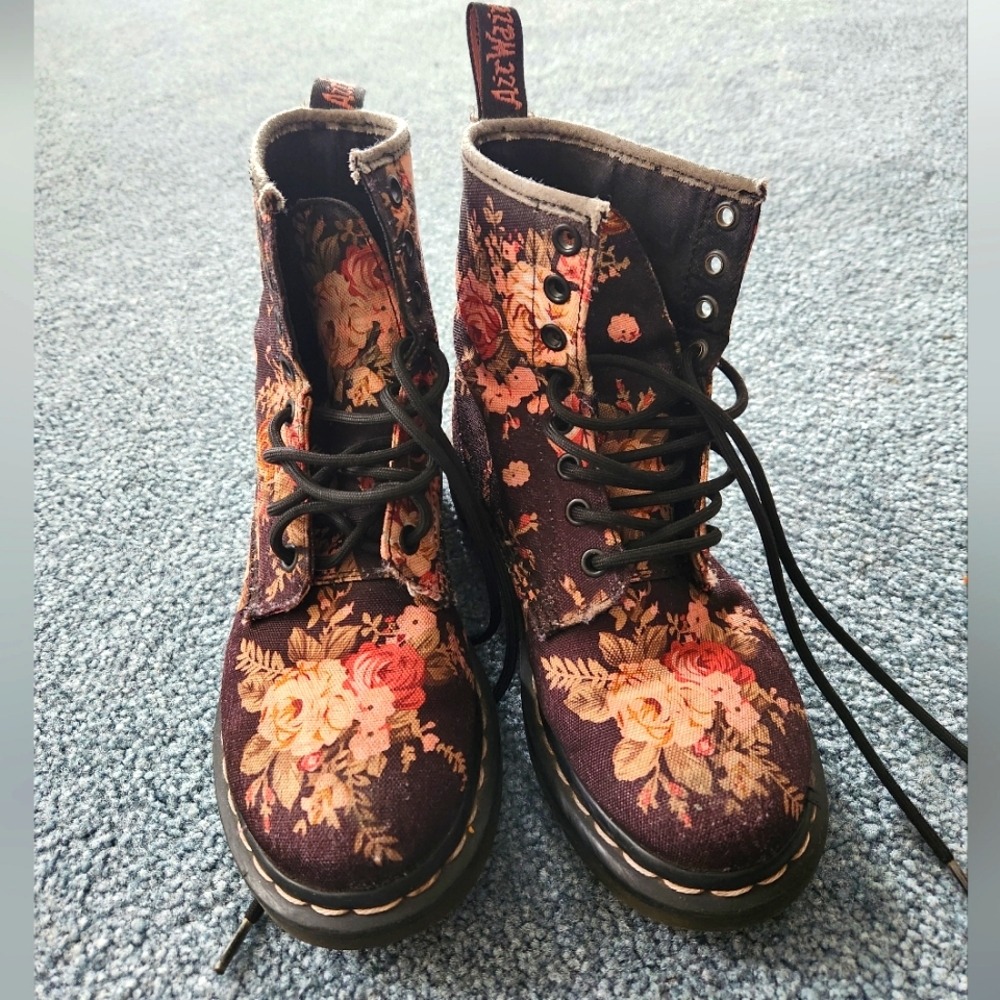 COPY - Floral Dr. Martens boots